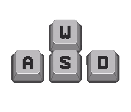 animated W A S D keys